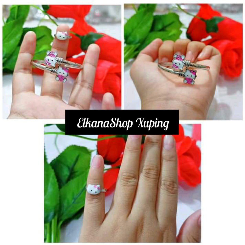 Gelang anak benggel free cincin cat xuping