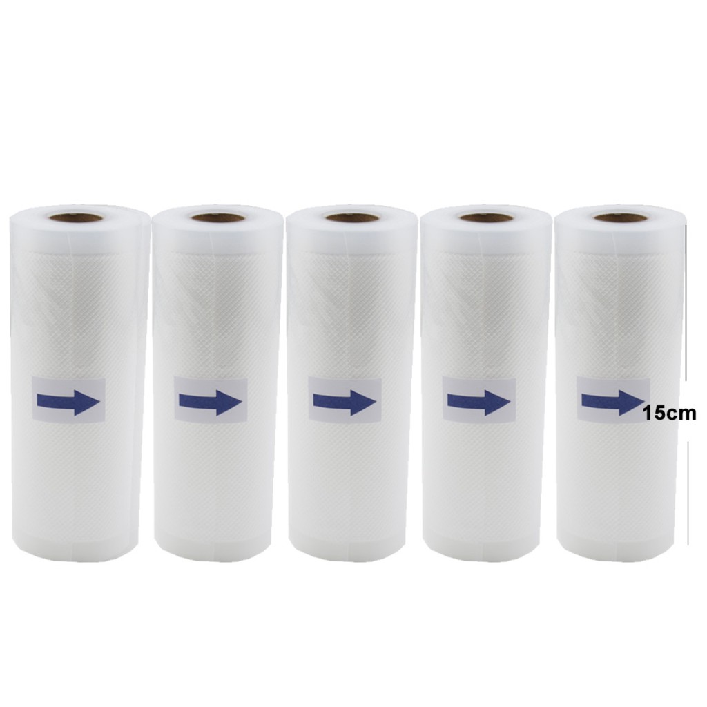 Plastik Vacuum Roll Embossed / 15x500cm / Vakum Sealer / Vacum / Refill / Plastik Makanan / Vakum