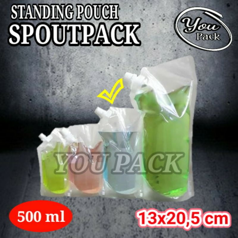STANDING POUCH SPOUTPACK 500 ML KEMASAN CAIRAN-MINUMAN