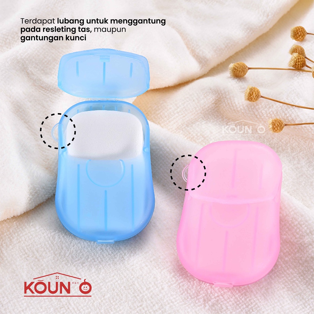 Sabun Cuci Tangan Kertas Mini Travel Disposable Paper Hand Soap Sabun Tangan Sabun Kertas Isi 20 lbr