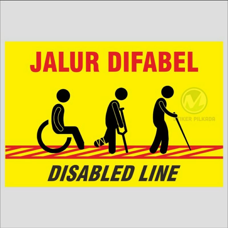 

STIKER VINYL JALUR DIFABEL 15x20cm
