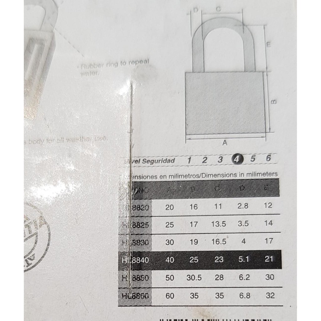 Gembok Kuningan Poles ATS Blister 20 25 30 40 50 60 mm-Kunci Gantung Koper Pendek Kilap Kunci Bawah