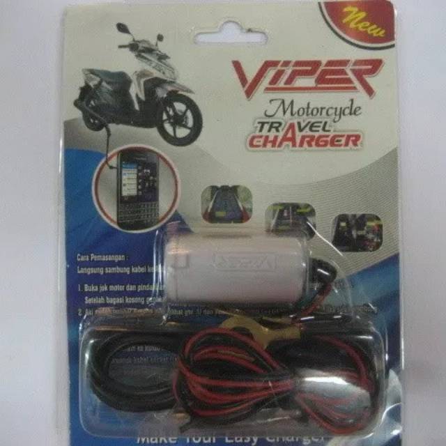 Travel charger smartphone motor - adapter carger aki - casan hp biker