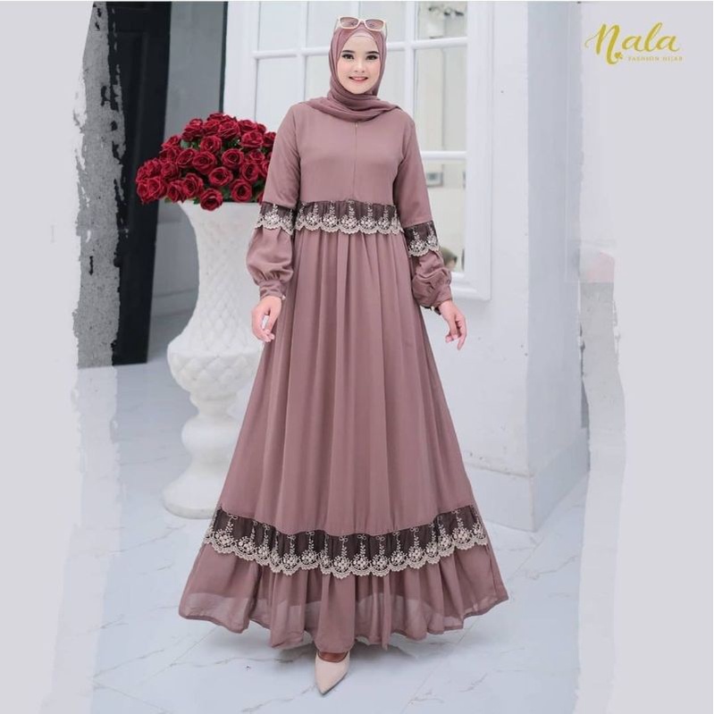 Gamis Ceruty Renda Sania Maxy #2 | (Realpict COD)