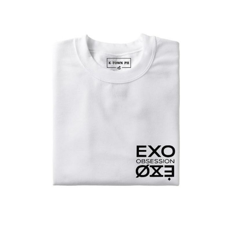 Baju Kaos Kpop EXO Obsession Logo kecil