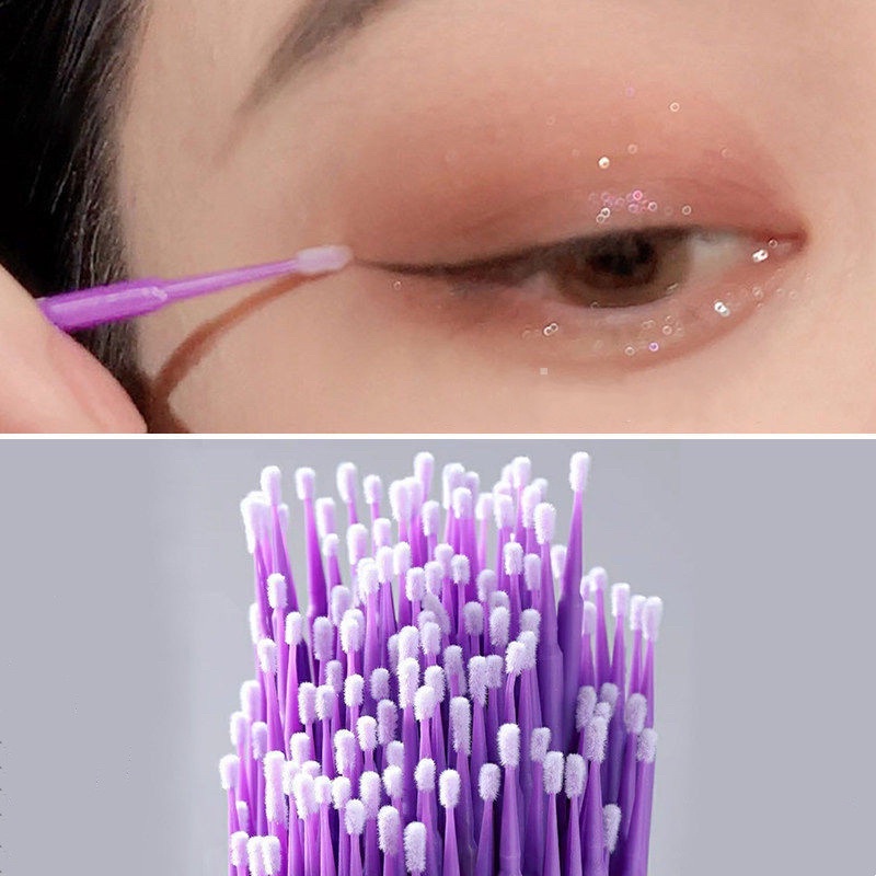 10PCS Microbrush - Eyelash Cleaning Cotton Brush