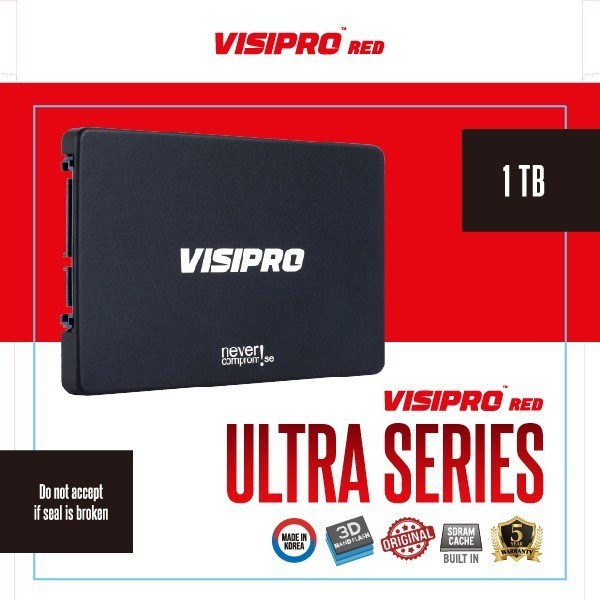 Visipro Red SSD Ultra Series 1TB 2.5 inch SATA - 7mm