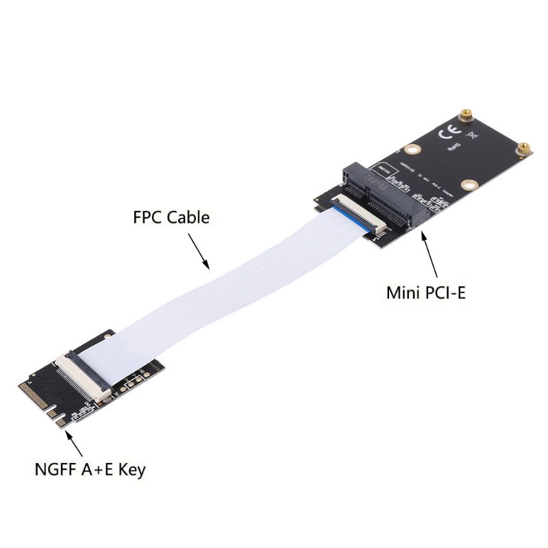 Btsg for M.2 (NGFF) Untuk Kunci A/E/A+E Ke Adaptor PCI-E Mini Dengan Kabel FFC Untuk PC Compu