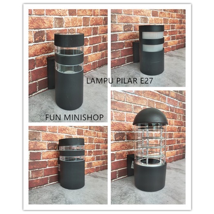 Lampu pilar Taman Pilar/Lampu Dinding Tempel/WATERPROOF 1ARAH SALE