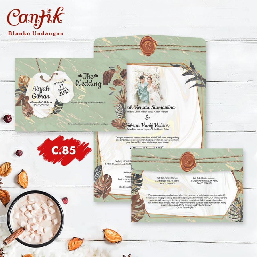 Blanko Undangan Kosong Cantik 85