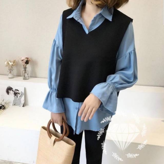 Olivia Top 2in 1 ( 2 warna ) SLA