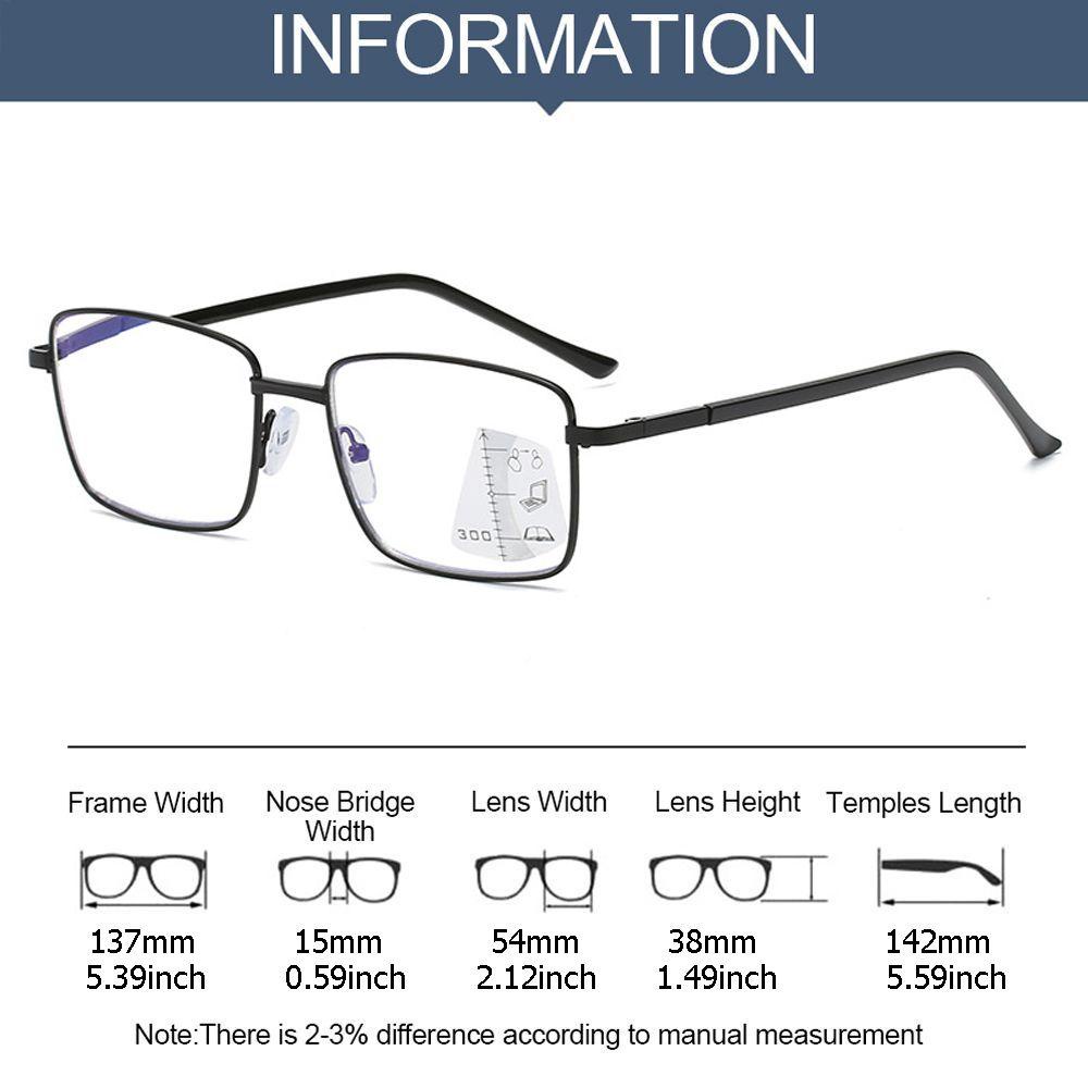 Kacamata Baca Populer UV Protection Vision Diopter Progresif Multifocal Kacamata Komputer