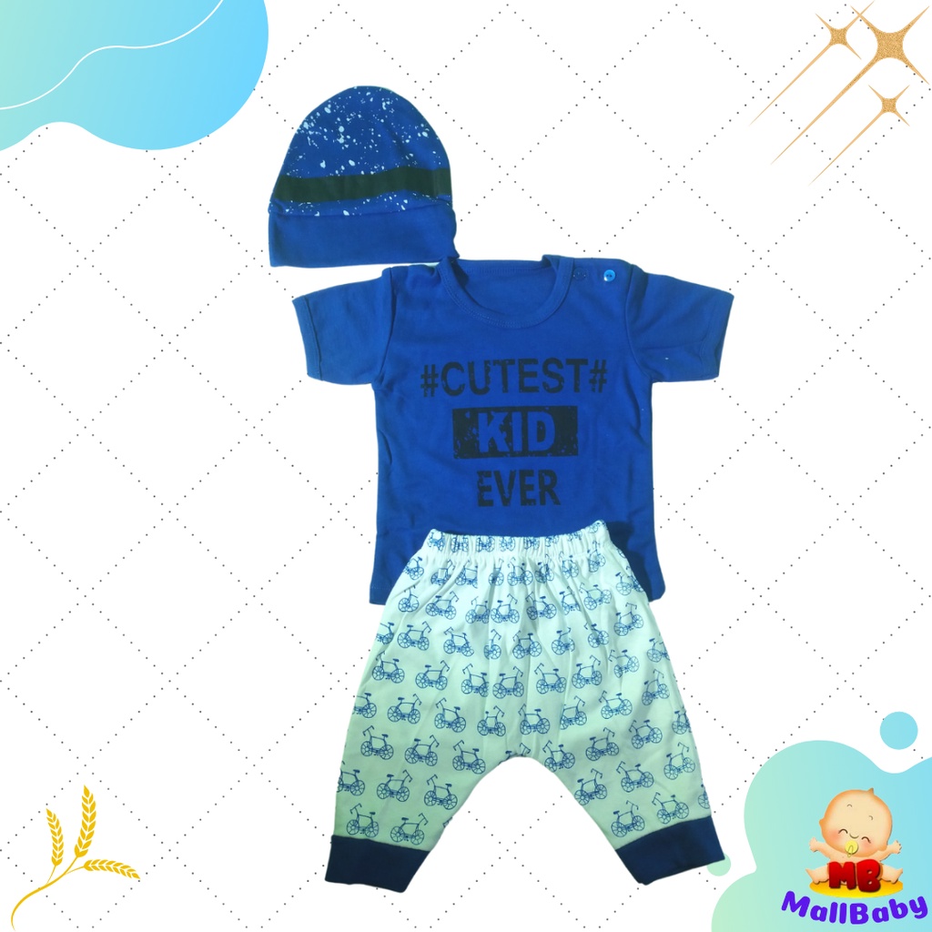 Baju Bayi Laki Laki 6-12 Bulan Setelan Bayi Laki Laki 1 Tahun Cutest Kid Ever