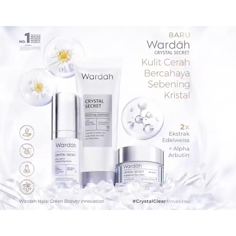 WARDAH PAKET CRYSTAL SECRET ( NEW PACKAGE)