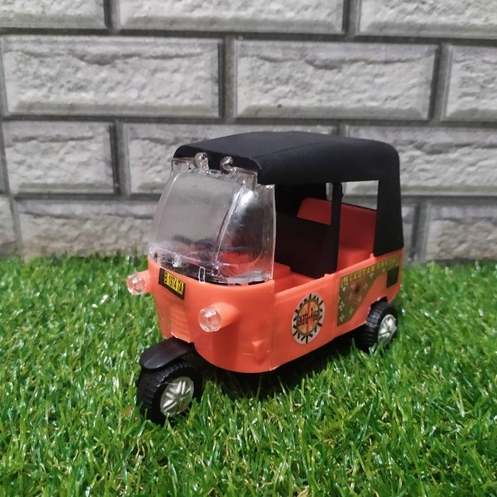 Mainan bajaj pullback - miniatur bajaj - anak edukatif - mainan kado