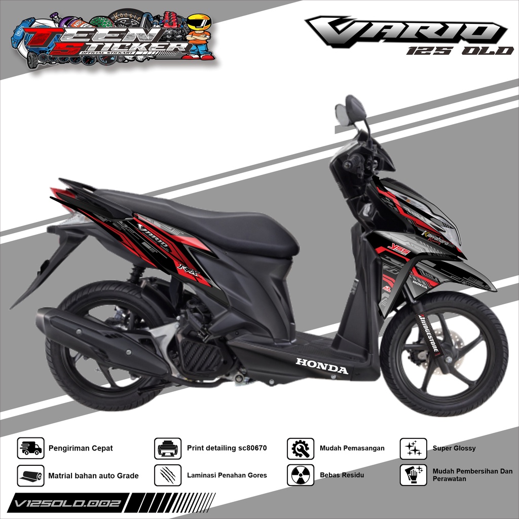 Striping VARIO 125 OLD -   Striping list Variasi HONDA VARIO 125 OLD Racing Terbaru 002