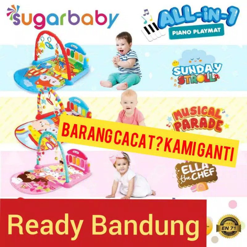 My Piano Playmat Baby Gym musikPLAYGYM PIANO SUGARBABY  PLAYMAT  PIANO MUSIC PLAYGYM Playgym Kasur  Bayi Piano Playmat Bayi Matras Baby Play Gym Mainan Anak Bayi Rattle &amp; Piano Playmat Matras / Kasur Bayi Playgym Musical Baby Playgym Matras Playmat Musik