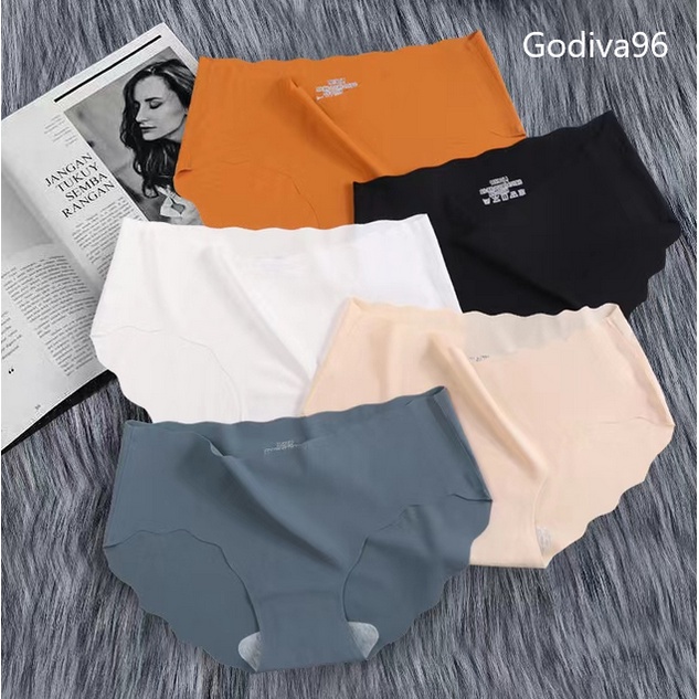 Godiva96 - CD M41 PREMIUM QUALITY SEAMLESS / CELANA DALAM WANITA MOTIF BUNGA PUSH UP