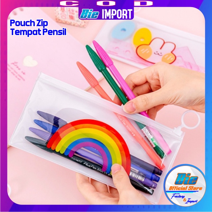 Pouch Tempat Pensil Zip Karakter Cute Premium Impor Best Seller