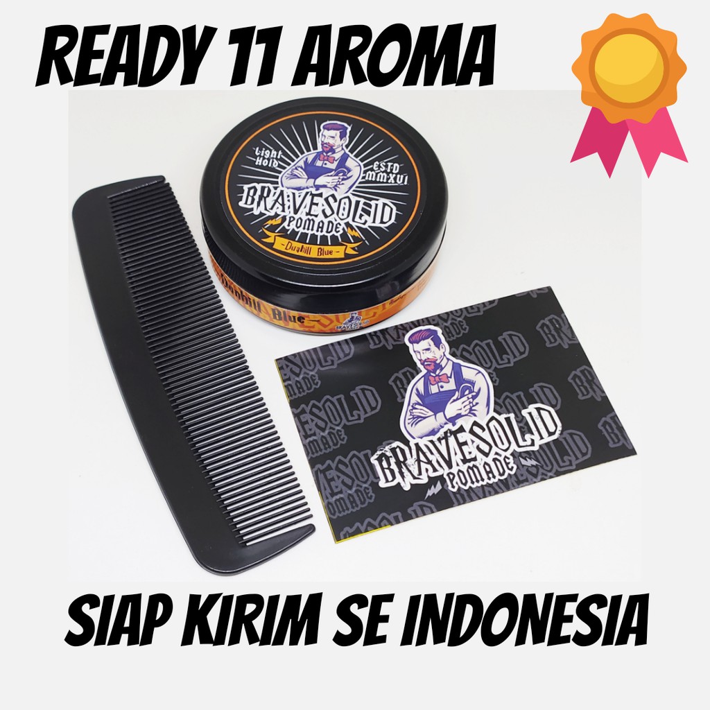 BRAVESOLID POMADE NEW 55GR OILBASE AROMA MINI GROSIR TERMURAH BUKAN POMADE WARNA