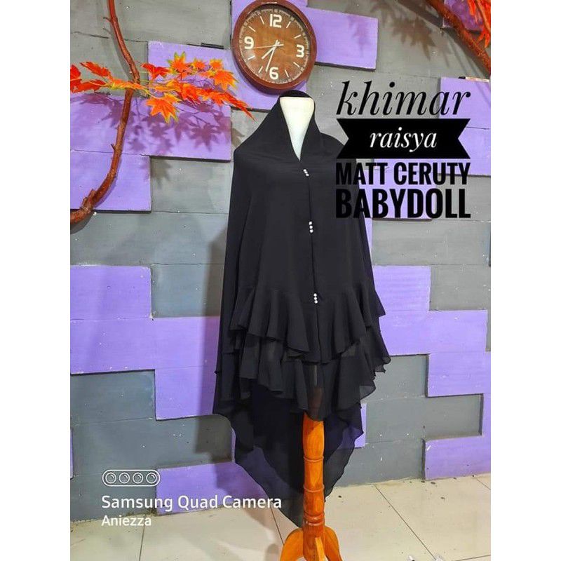 Jilbab syari jumbo bahan ceruti baby doll temboro jilbab syari by wirdaniqob