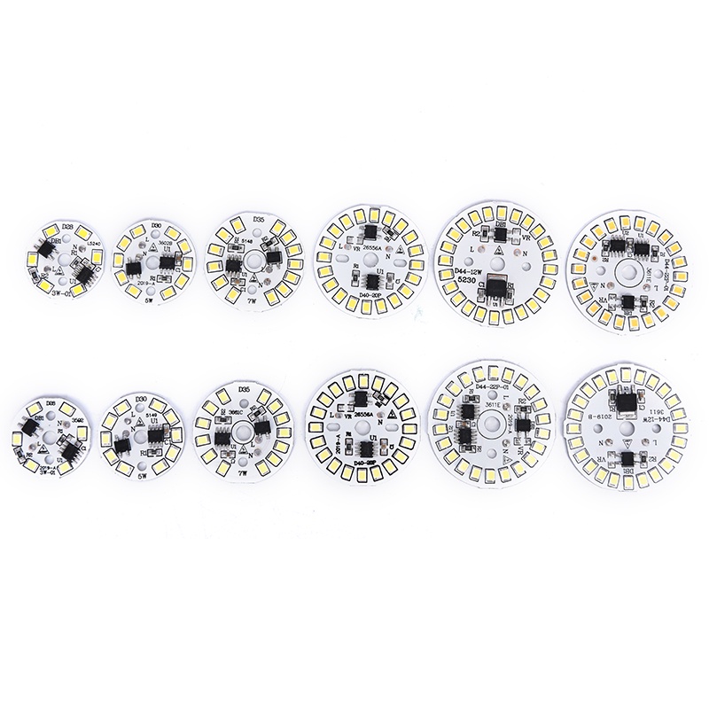 {LUCKID}LED Bulb Patch Lamp SMD Plate Circular Module Light Source Plate For Bulb Light