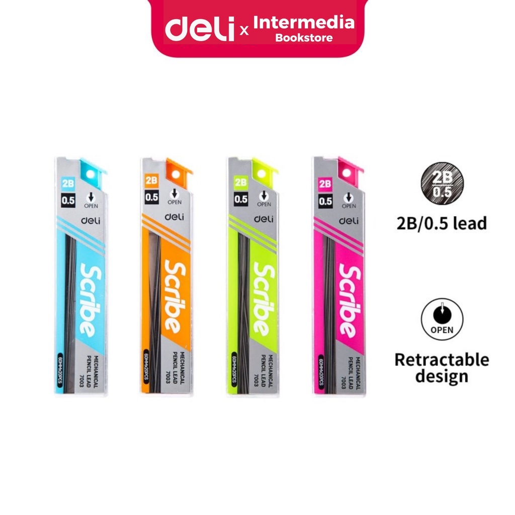 

Deli E7003 Isi Pensil Mekanik / Mechanical Pencil leads 0.5mm