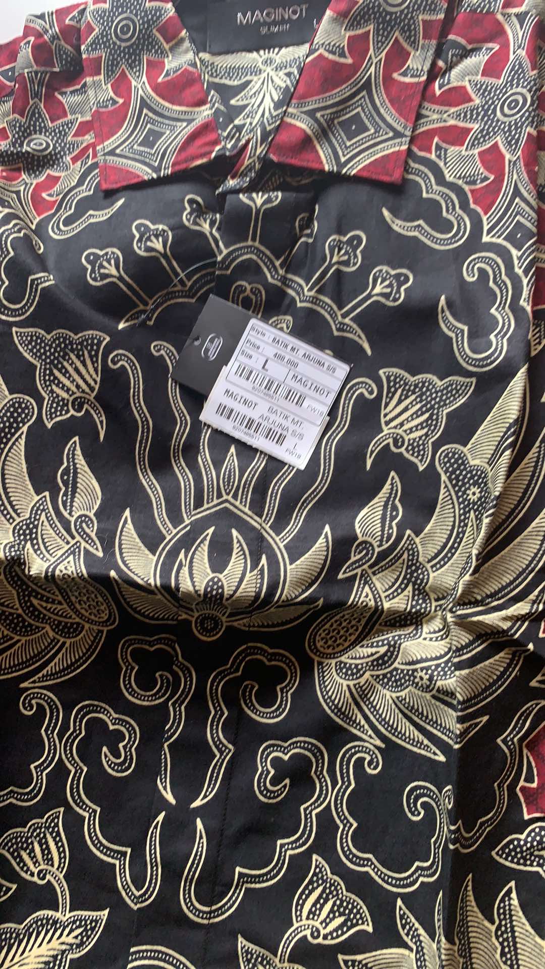 Maginot Kemeja Batik Pria Arjuna-ss Lengan Pendek