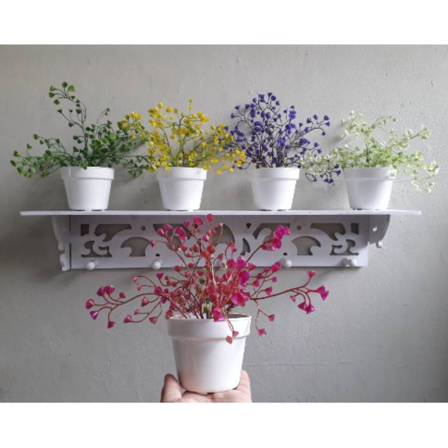 Bunga plastik bunga terompet lavender kecil hiasan rumah shabby unik bunga mini dekorasi rak dinding