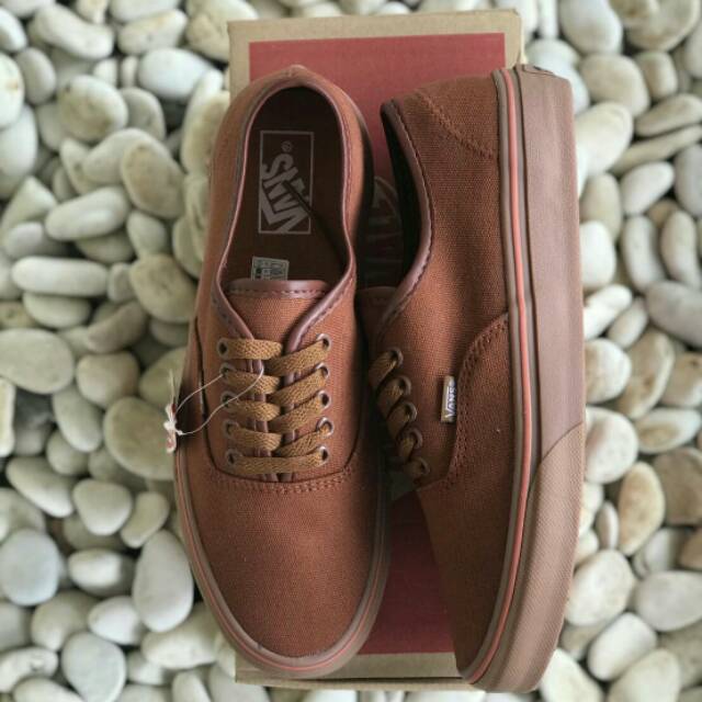 vans authentic brown gum