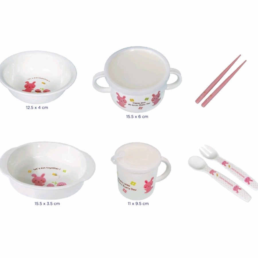 BABY SAFE FEEDING SET RABBIT (FS606) / ALAT MAKAN BAYI/ TEMPAT MAKAN SET/ FEEDING SET/ MPASI