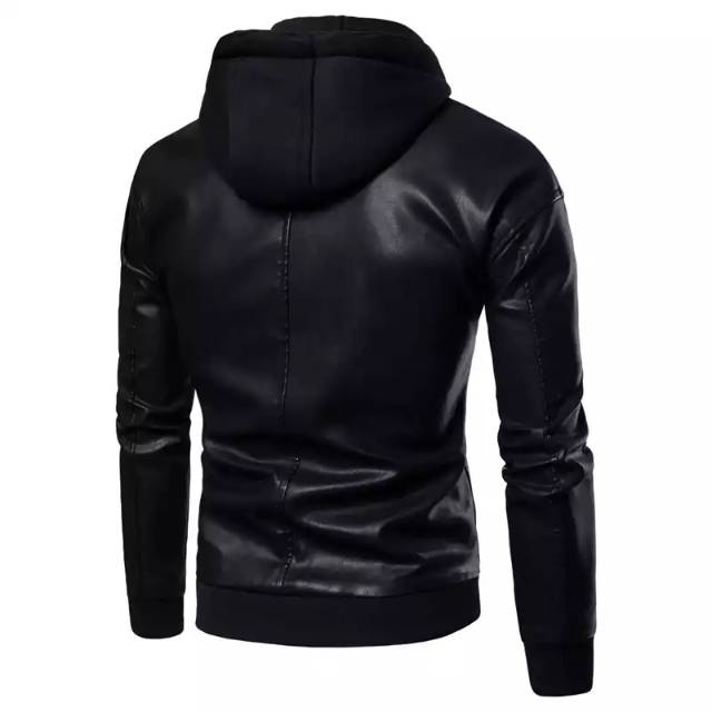 Besst ori jaket fu grade a semikulit hoodie full black