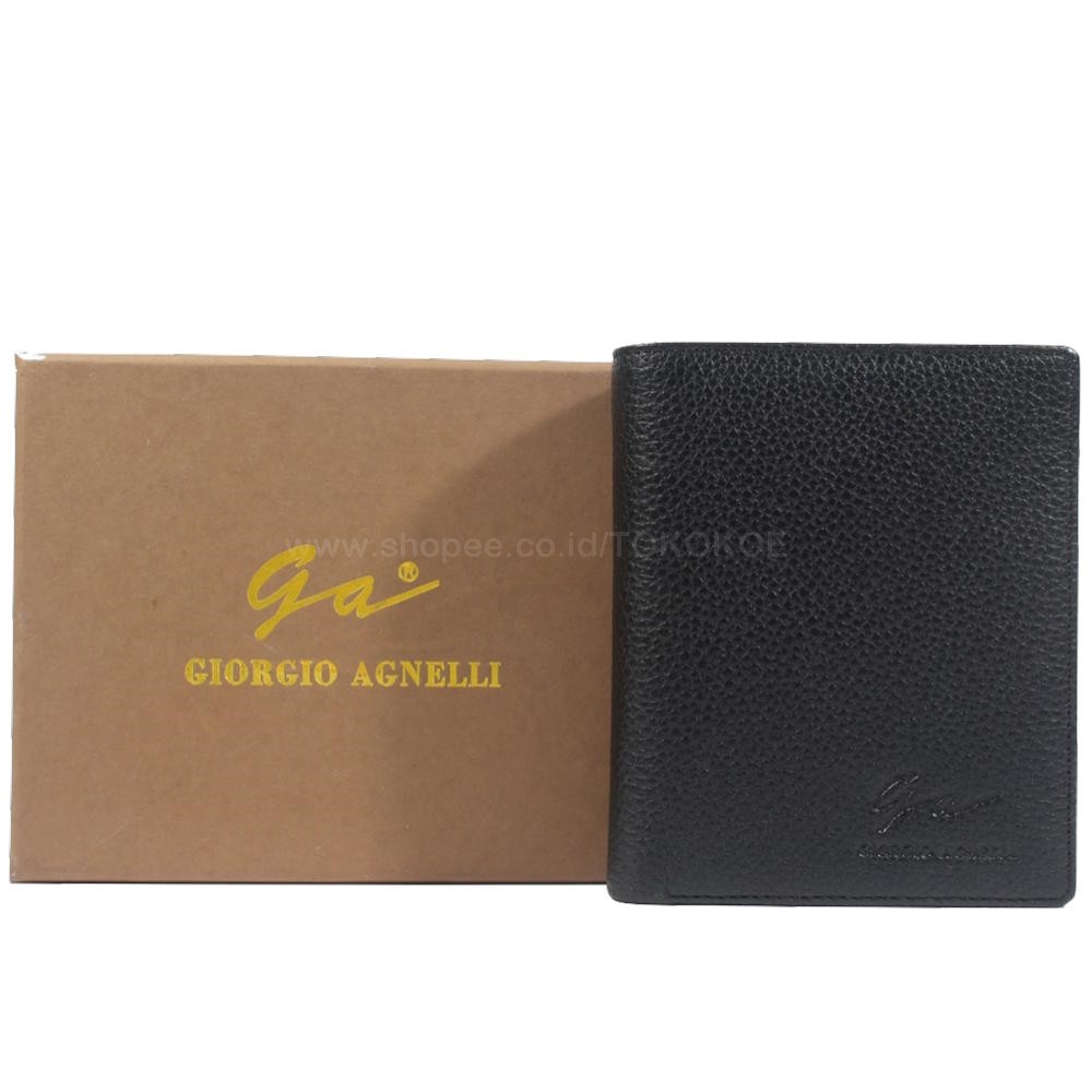 TOKOKOE - Dompet Kulit Pria Original Branded Giorgio Agnelli Milling H2 BLACK