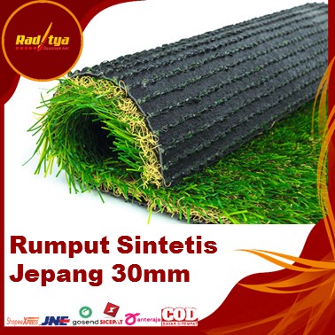 Rumput Sintetis 1 Roll Panjang 2x2 meter Jenis Jepang Untuk Ruangan Bisa COD Dari Raditya Desain Art