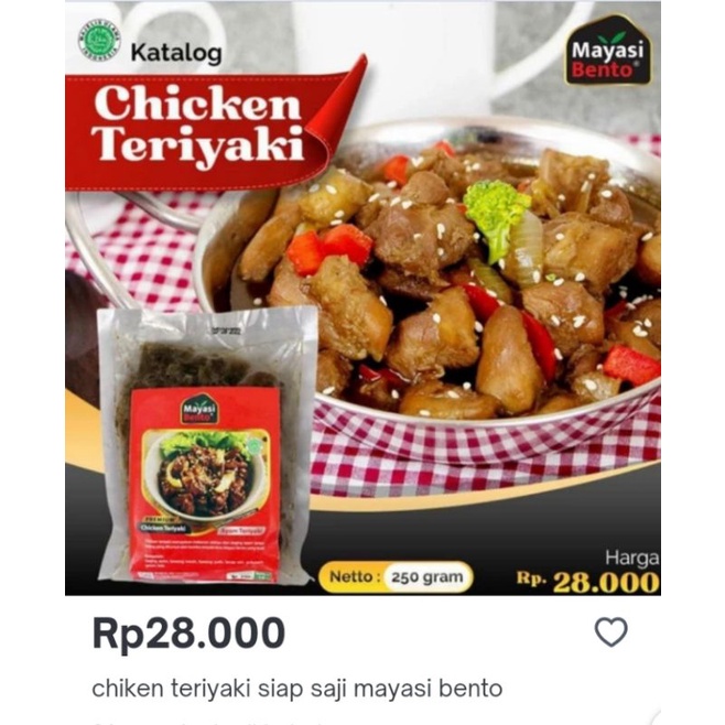 

Mayasi Bento Chicken teriyaki