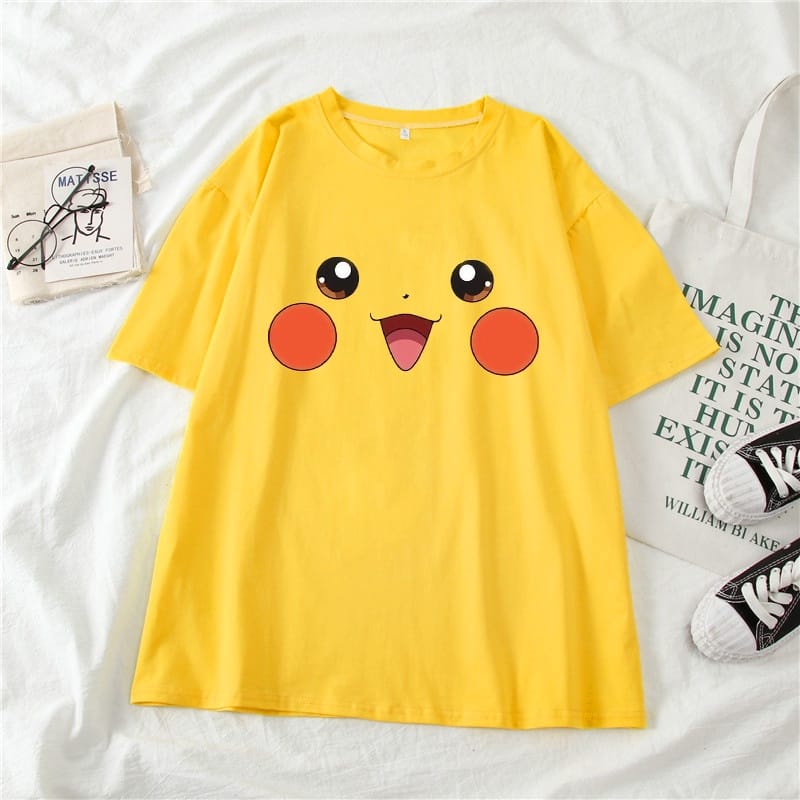 MYSTIQUE.ID-BAJU KAOS PI*KA*CHU T-SHIRT LUCU DAN AESTHETIC