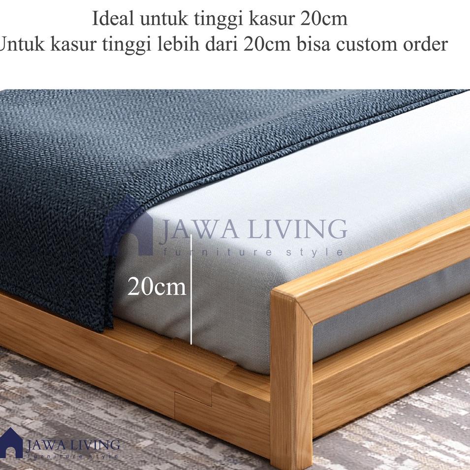 YT8 Jawaliving Tempat Tidur Minimalis Dipan Lantai Minimalis Divan Lesehan kayu Jati Dipan Minimalis