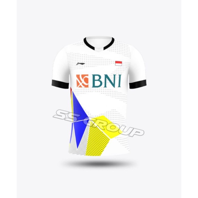 Li-ning kaos bulutangkis berlogo bank BNI kaos saja