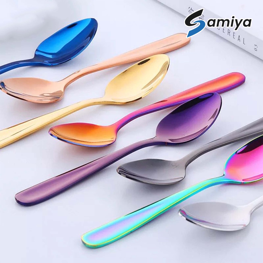 Sendok teh warna / tea spoon color / sendok teh dessert stainless