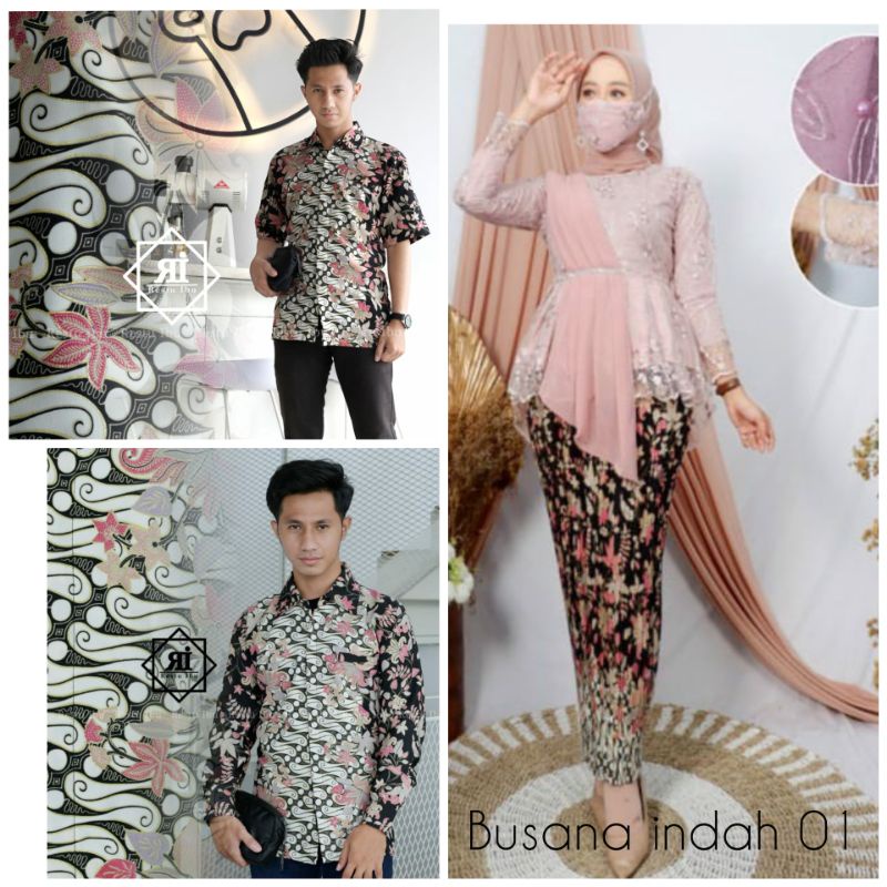 KEBAYA AURORA SLENDANG COUPLE BATIK / BATIK COUPLE / KEBAYA MODERN/ KEBAYA COUPLE