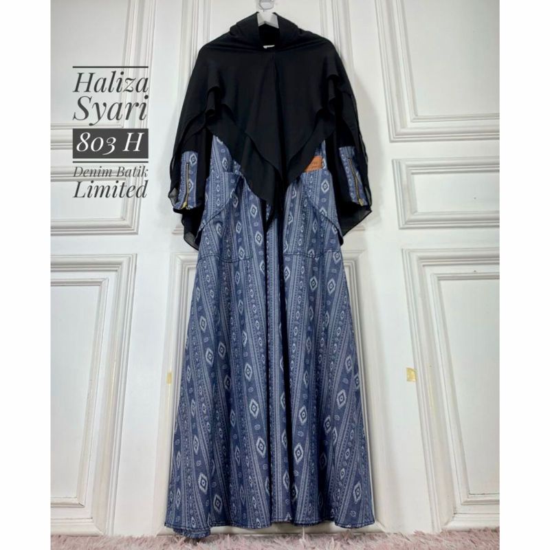 Haliza Syari 803 H Denim Batik