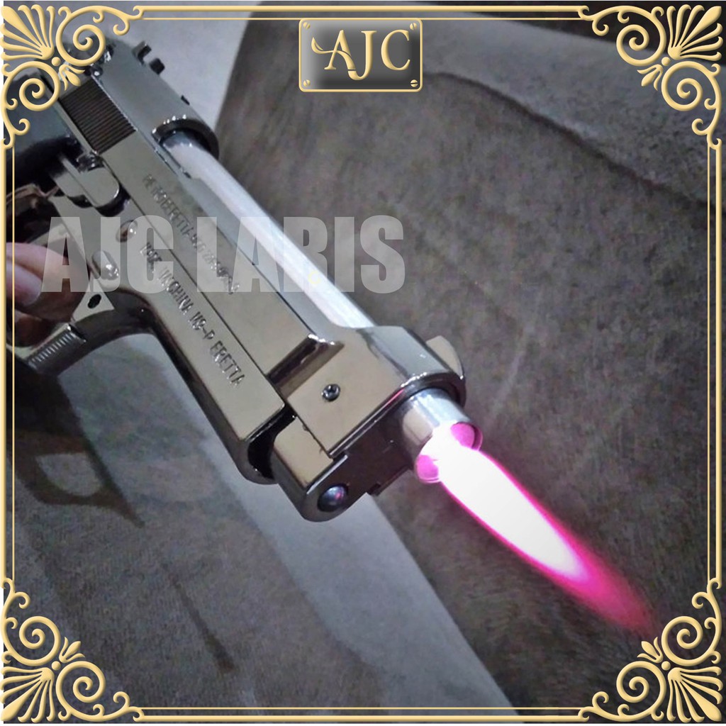 KOREK API PISTOL BARETTA SILVER  BESAR MIRIP ASLINYA