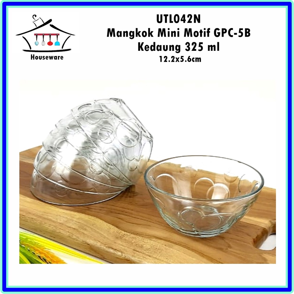 [Set 6pcs] UTL042N Mangkok Mini Motif GPC-5B Kedaung 325 ml