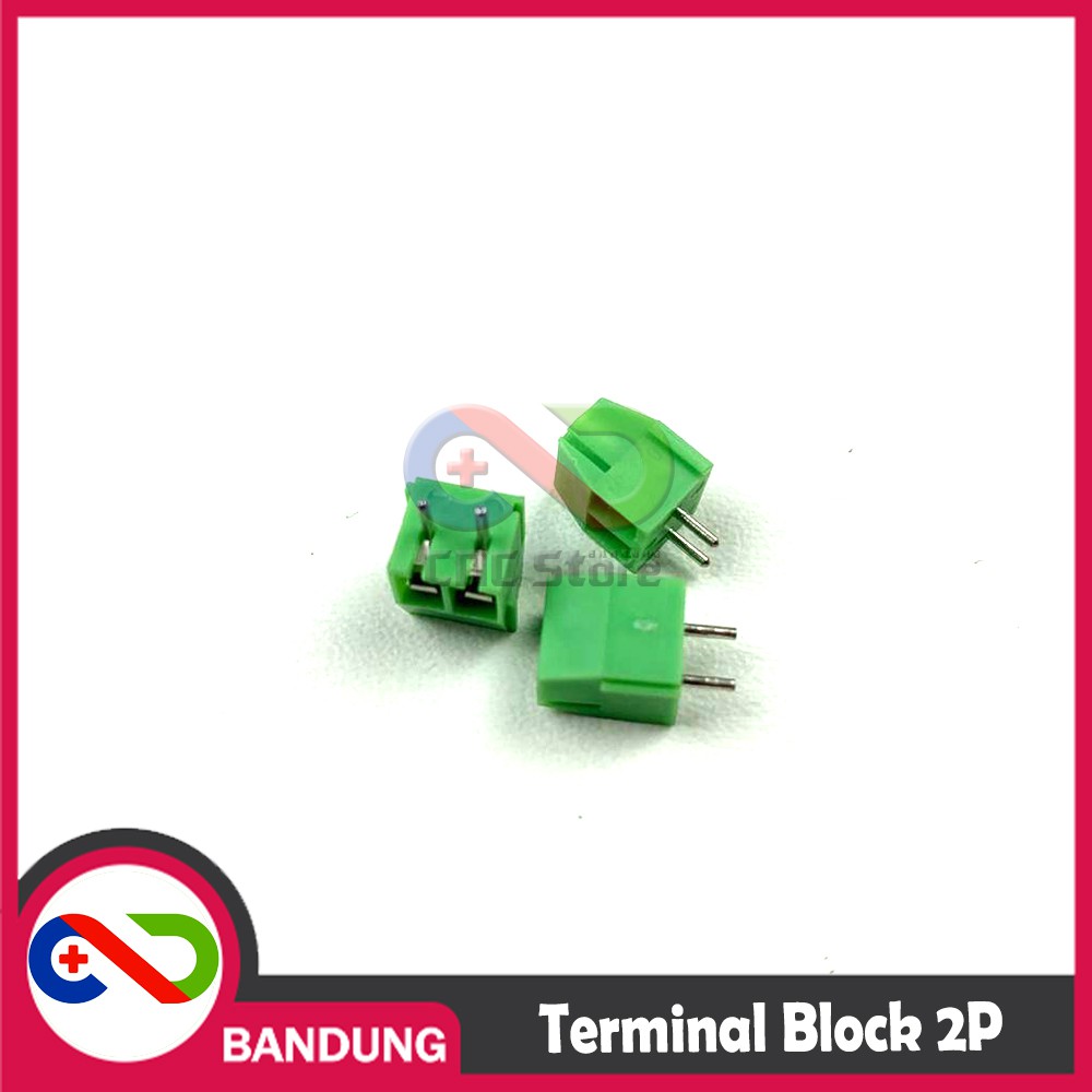 KF-350 KF350 GREEN TERMINAL BLOCK HIJAU GREEN 2 PIN SCREW 3.9MM