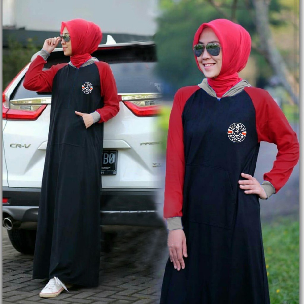 COD Long Dress Pakaian Wanita Dress Gamis Cassual Gamis Terbaru Fashion Wanita Muslimah Sleteing