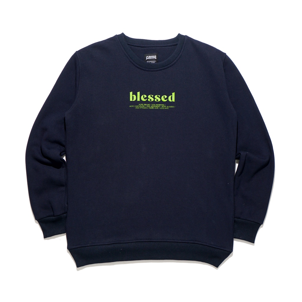 CREWNECK 7583 NAVY | CAMO WARBROKE