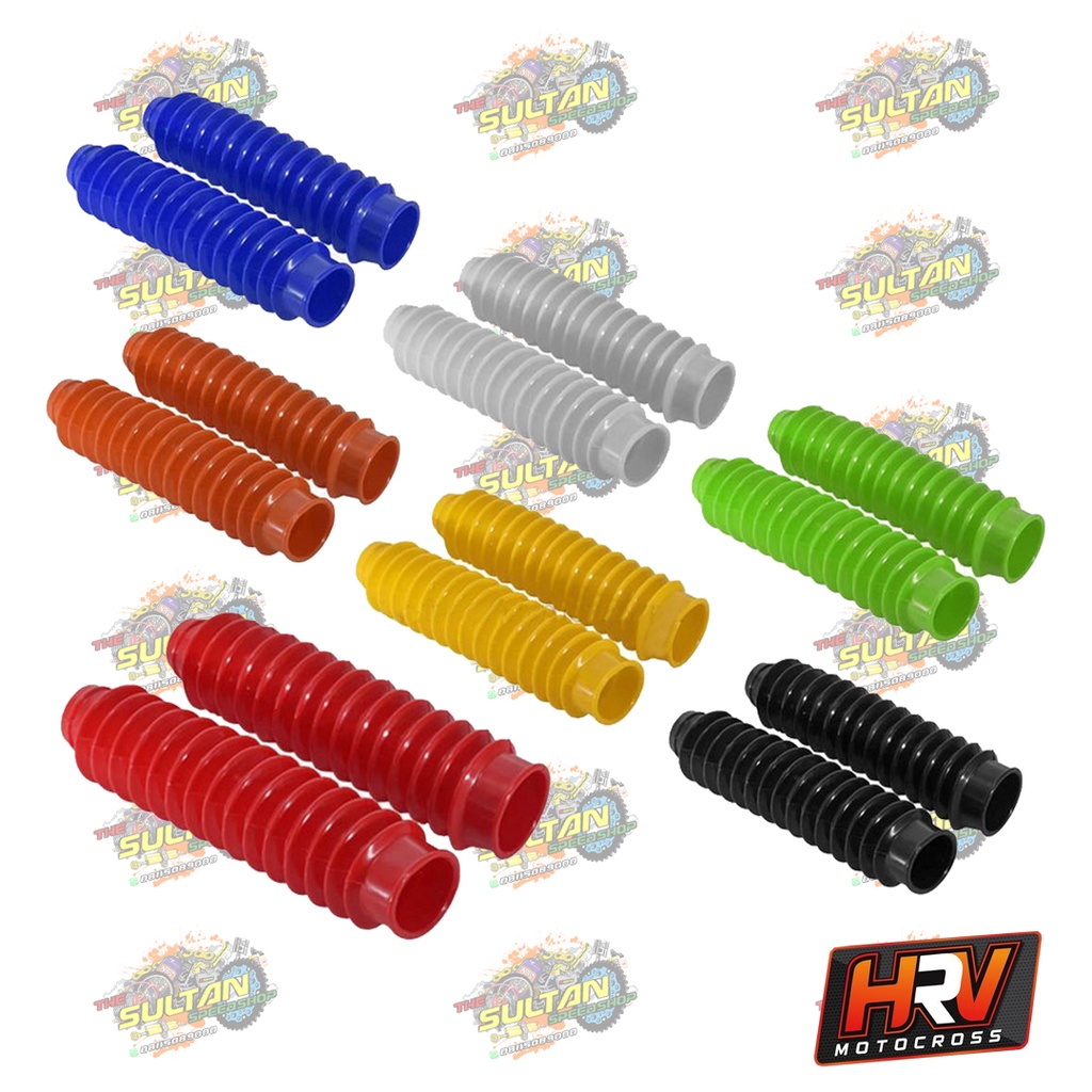 KARET PELINDUNG SHOCK DEPAN BESAR WARNA TRAIL UNIVERSAL HRV