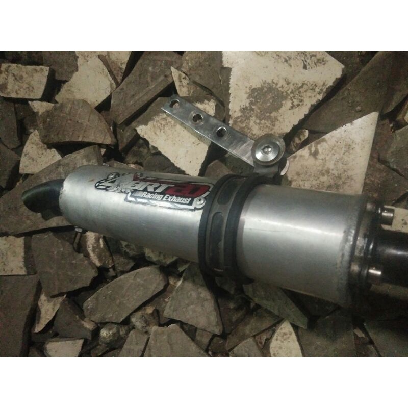 Knalpot underbone abrt satria 2tak satria hiu lumba knalpot racing road race satria underbone