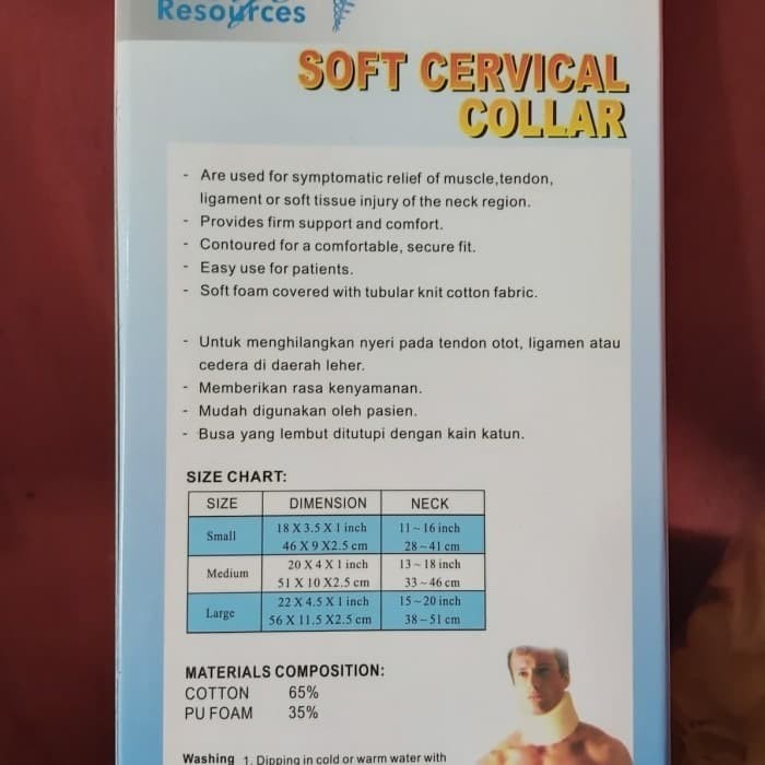 SOFT CERVICAL COLLAR. COLAR NECK CERFICAL. SERFICAL PENYANGGA LEHER