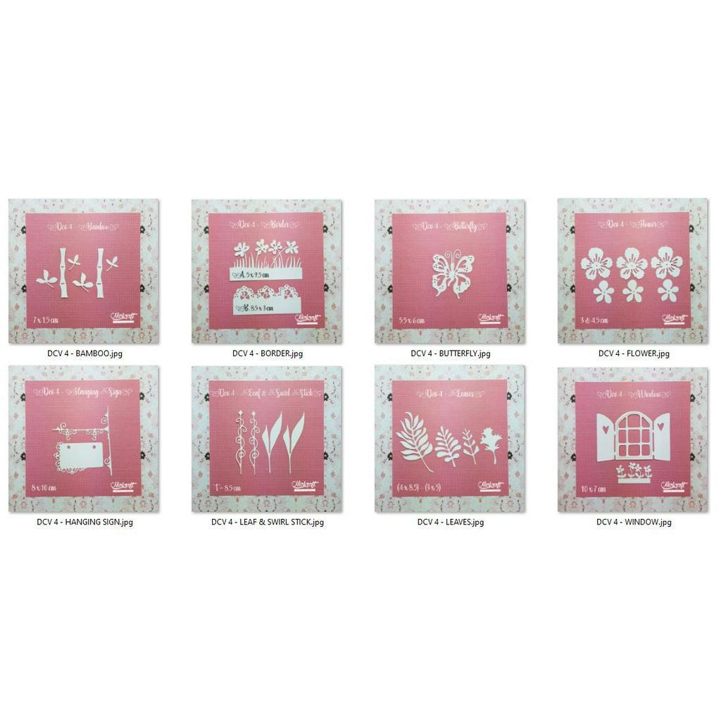 

DCV #4 GARDEN SET - Hiasan Scrapbook Jurnal Doohickey Box